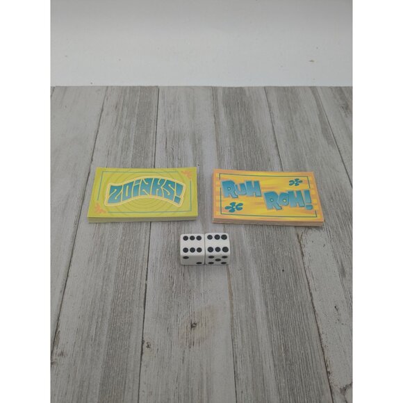 Vintage Monopoly Scooby-Doo Ed Game Replacement Zoinks Ruh Roh Cards And Dice - Picture 1 of 8